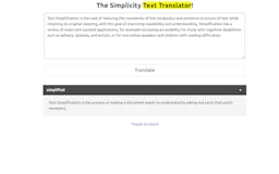 The Simplicity Text Translator media 1