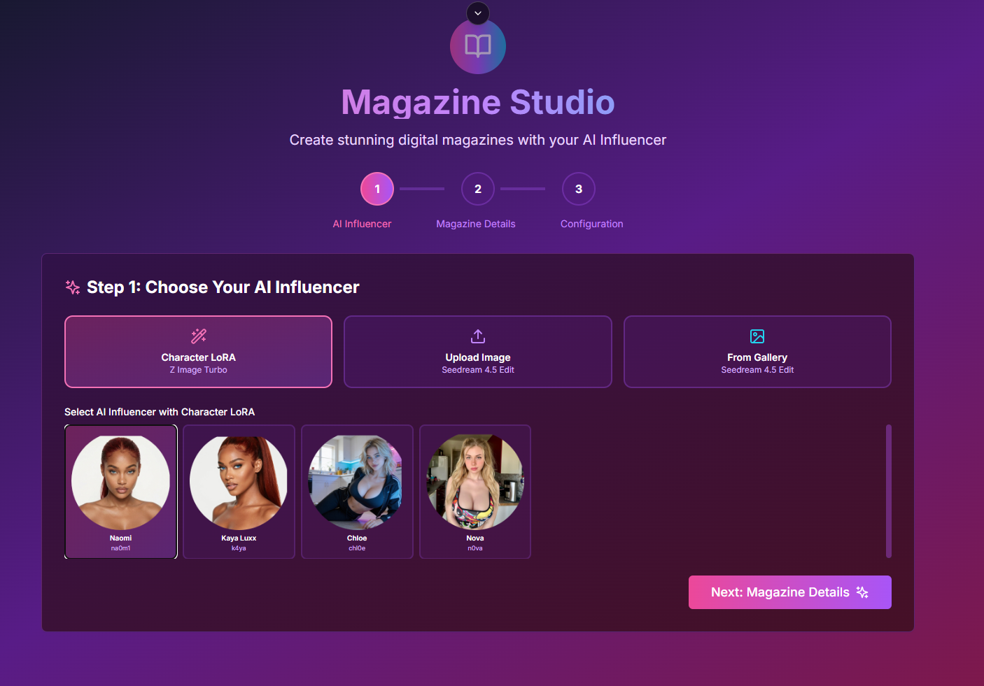 AI Influencer Studio gallery image