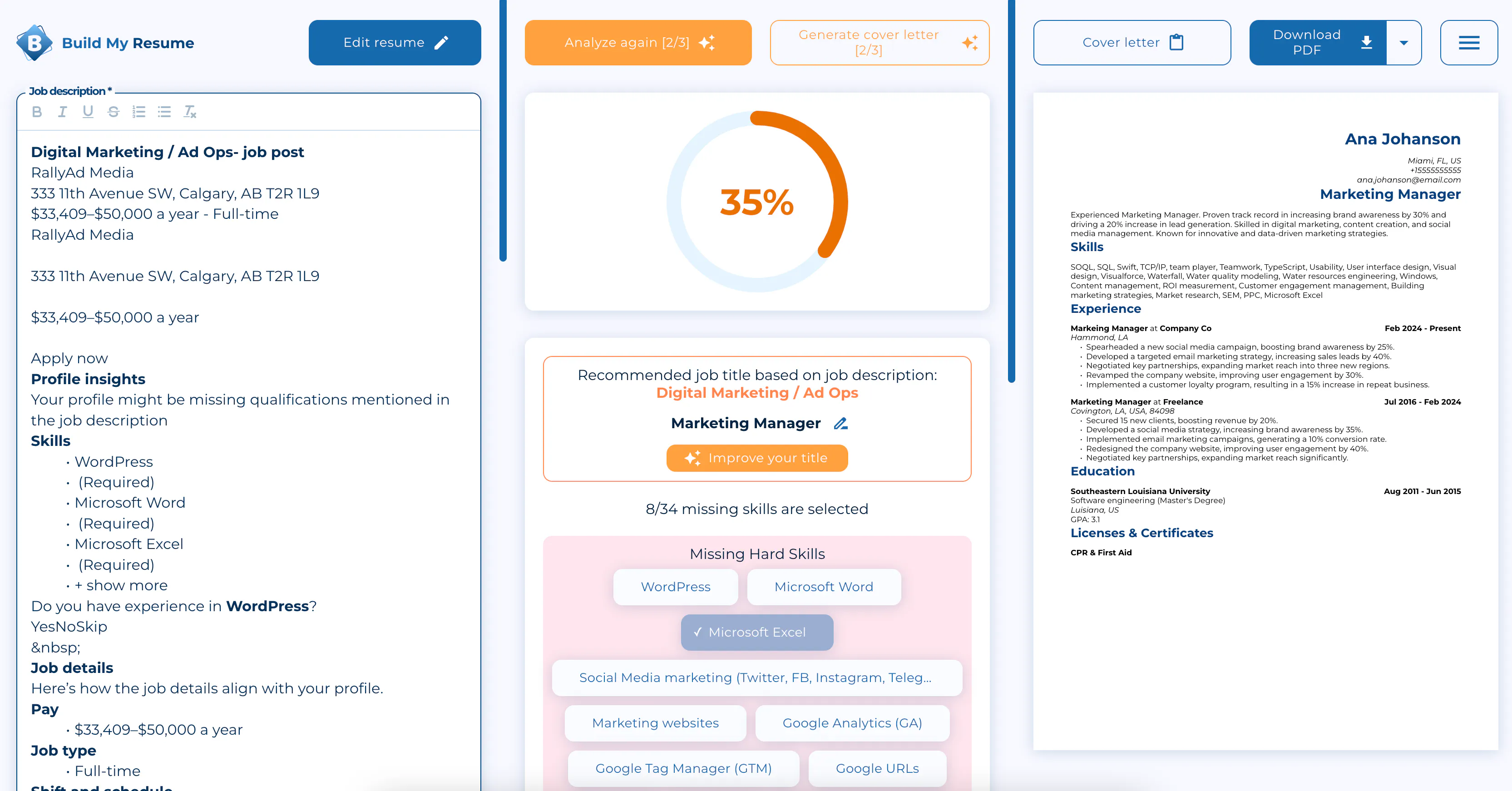 BuildMyResume.co gallery image