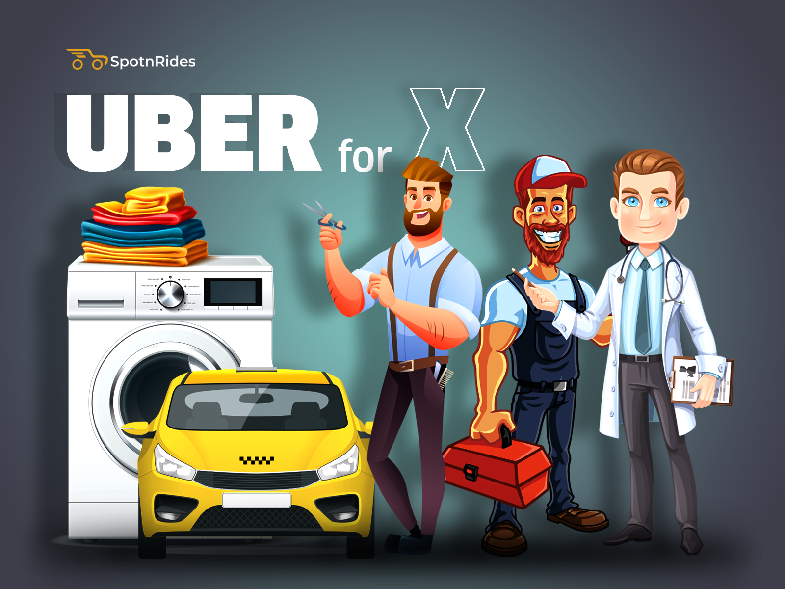 Uber untuk aplikasi tukang paip oleh Spotnrides media 8