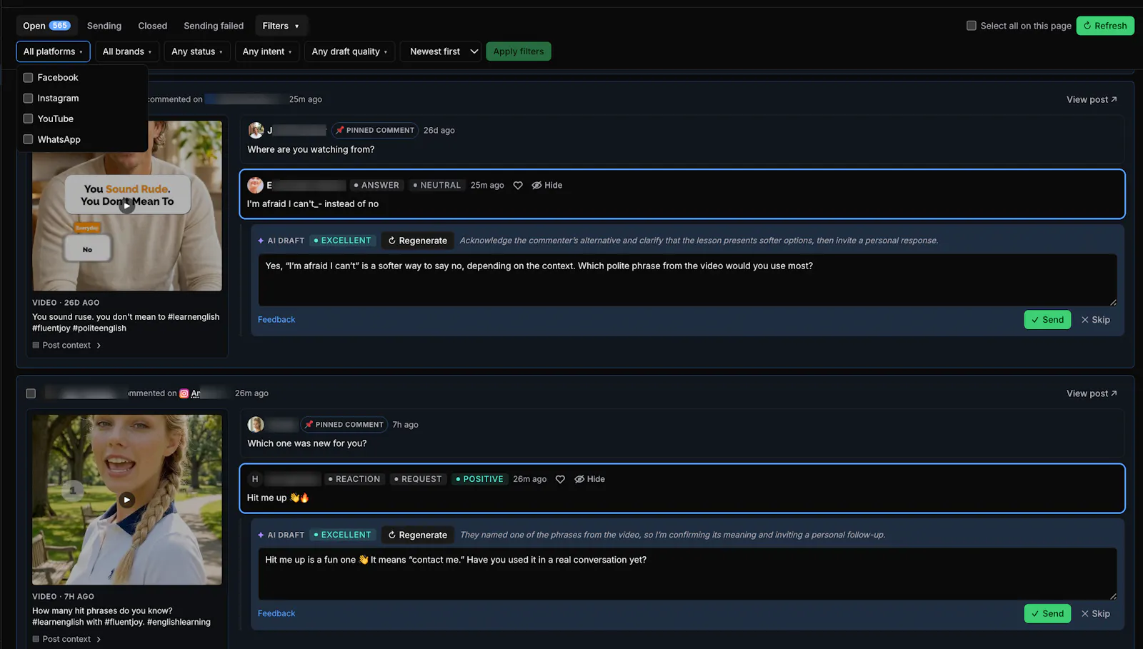 Reply Orchard screenshot 2