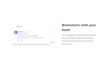 Brainstorming on Slack gallery image