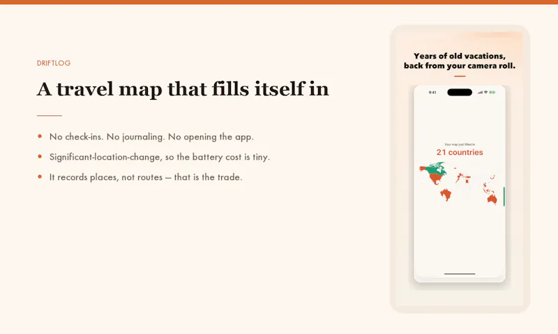 Driftlog screenshot 3