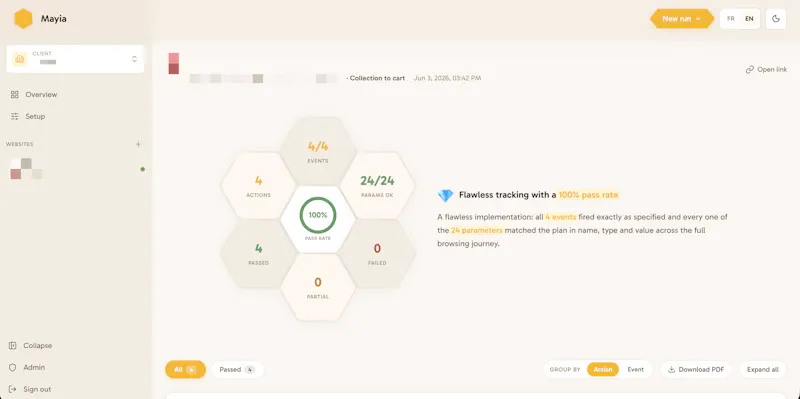 MayIA° - Smart dataLayer monitoring screenshot 4