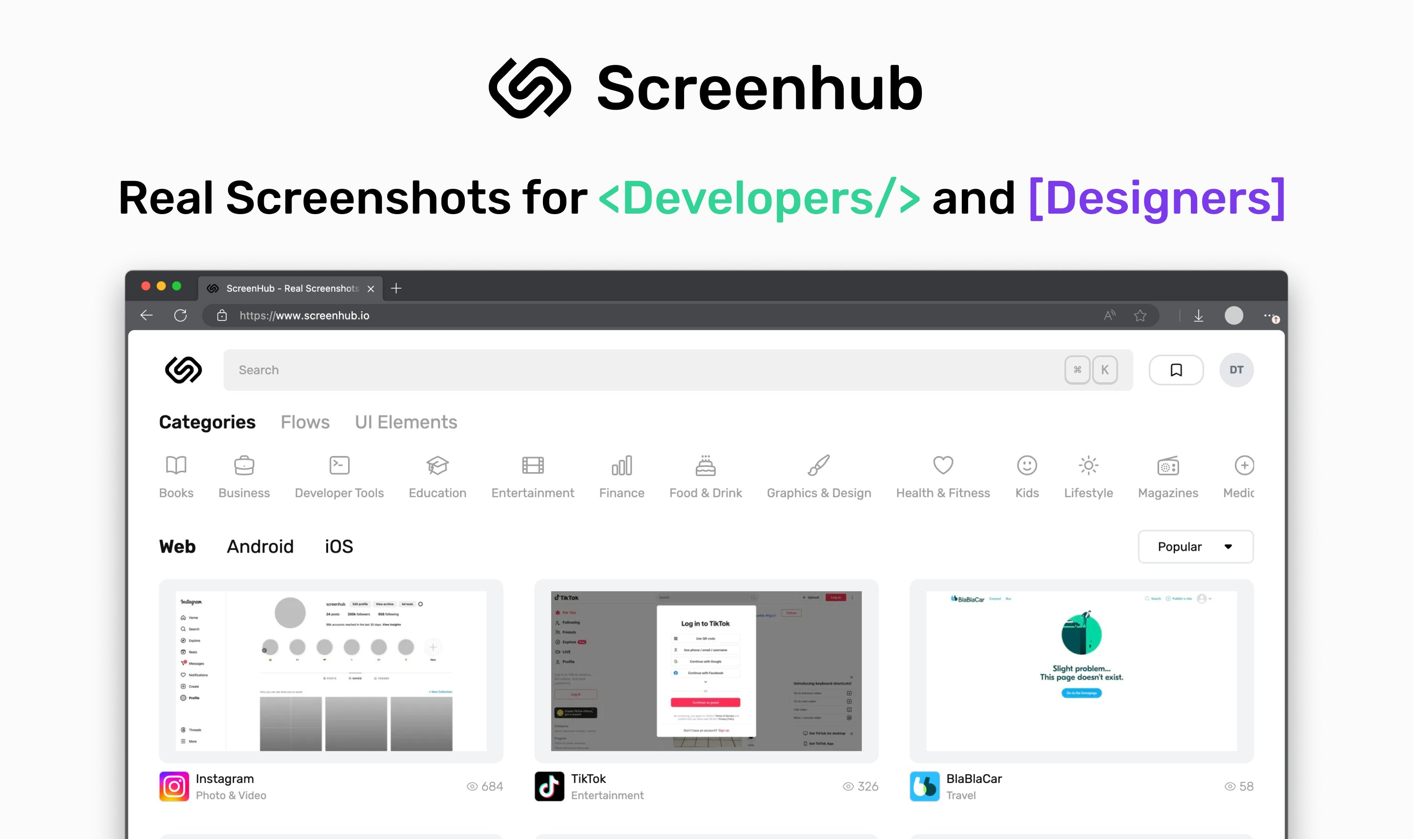 Screenhub - Скриншоты реального мира для разработчиков и дизайнеров медиа 2