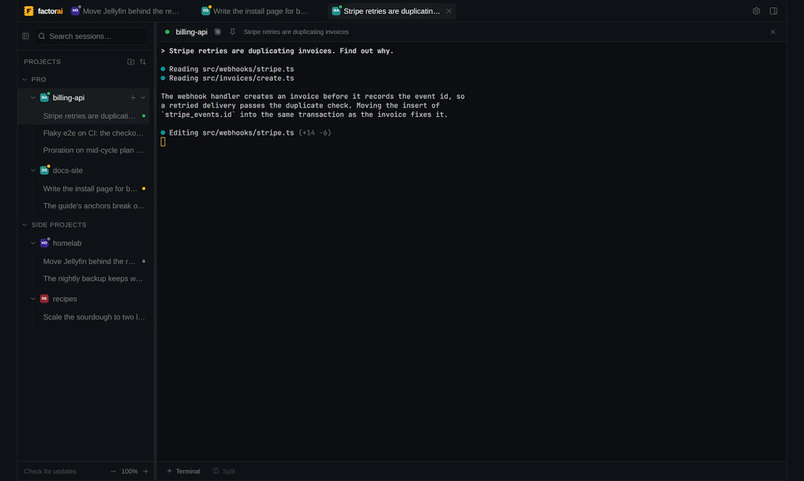 Factorai screenshot 2
