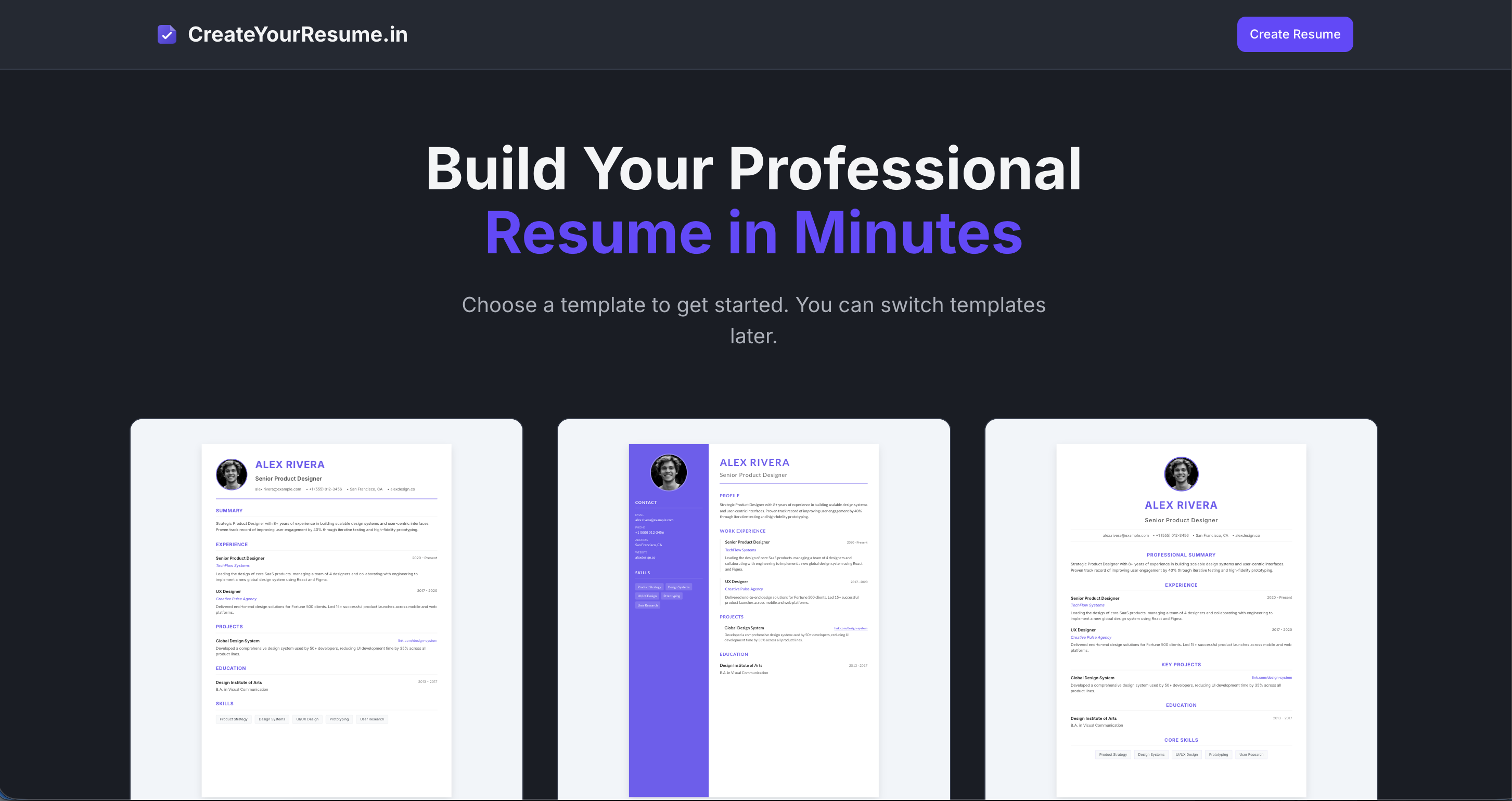 CreateYourResume gallery image