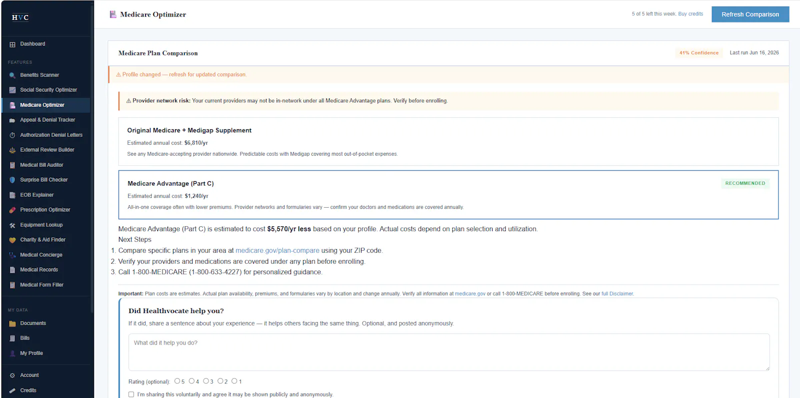 Healthvocate.com screenshot 7