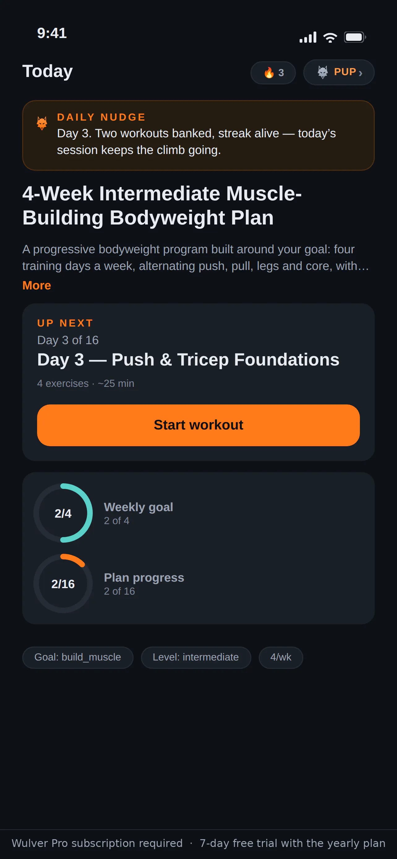 Wulver: Daily Workout Streaks gallery image