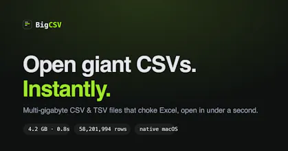 BigCSV gallery image