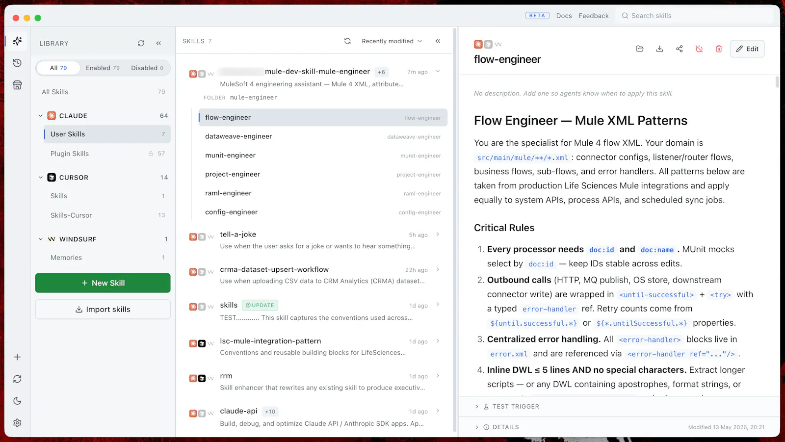 Skillbook screenshot 1