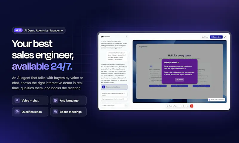 Supademo AI Demo Agent screenshot 2
