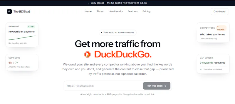 The SEO SaaS screenshot 2