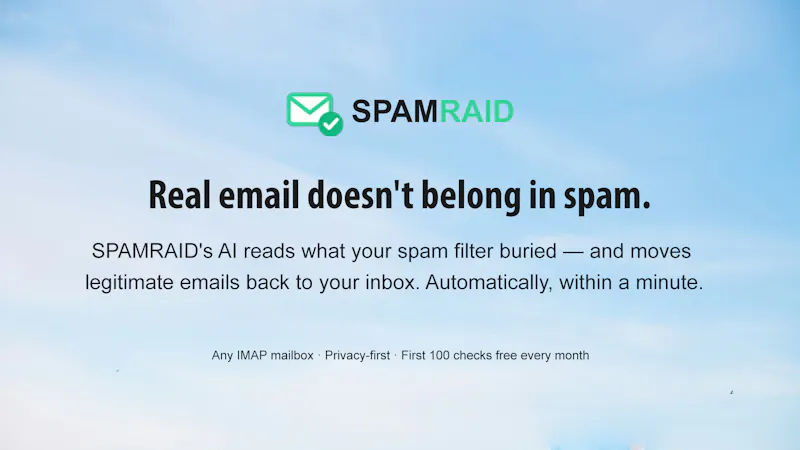 SPAMRAID screenshot 1