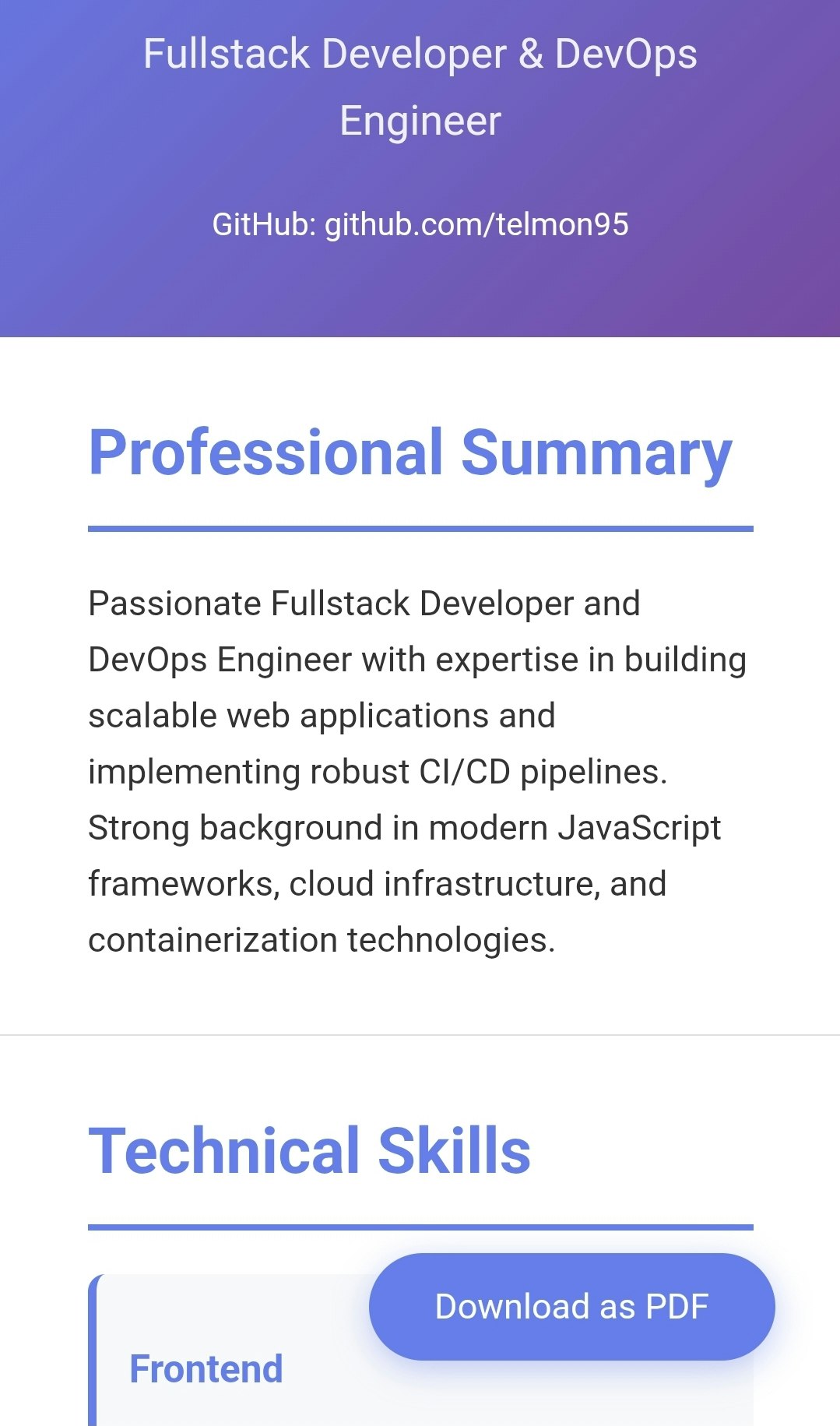 CV Generator  - Screenshot 2 showing product features and functionality