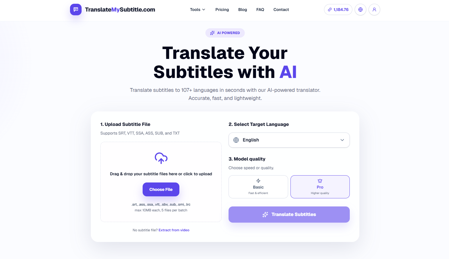 Translate My Subtitle