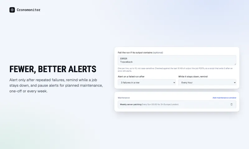 Cronomonitor screenshot 3
