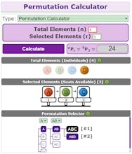 Combinatorics Calculators gallery image