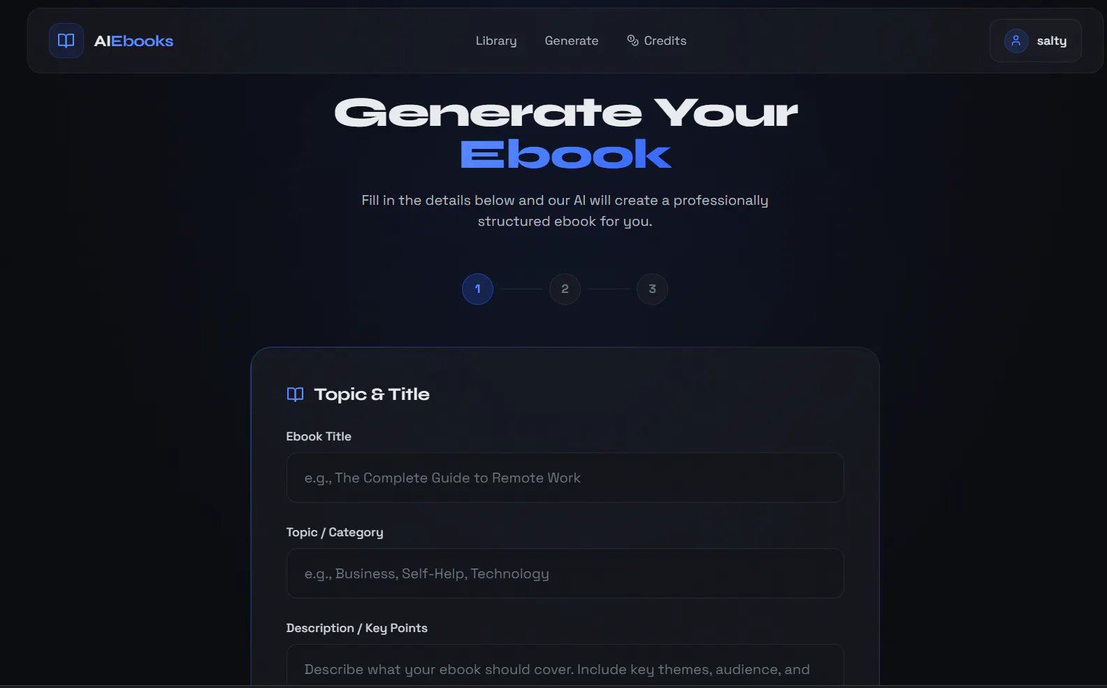 AI Ebook website gallery image