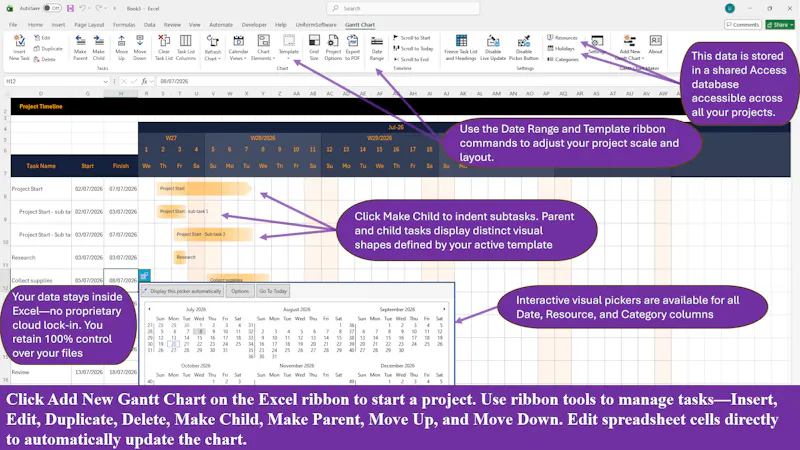 Timeline & Project Planner screenshot 3