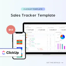 ClickUp Sales Tracker Template gallery image