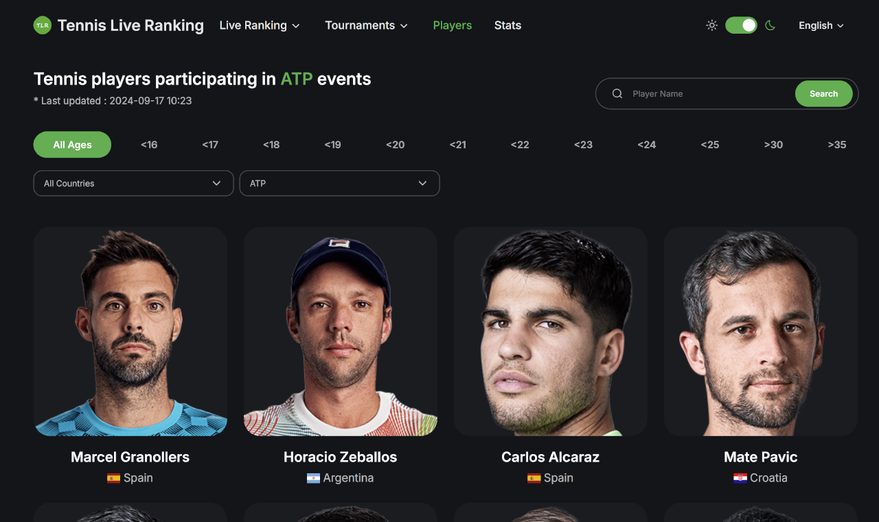 TennisLiveRanking gallery image