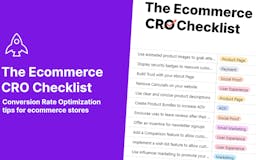 The Ecommerce CRO Checklist media 1