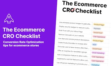 The Ecommerce CRO Checklist gallery image