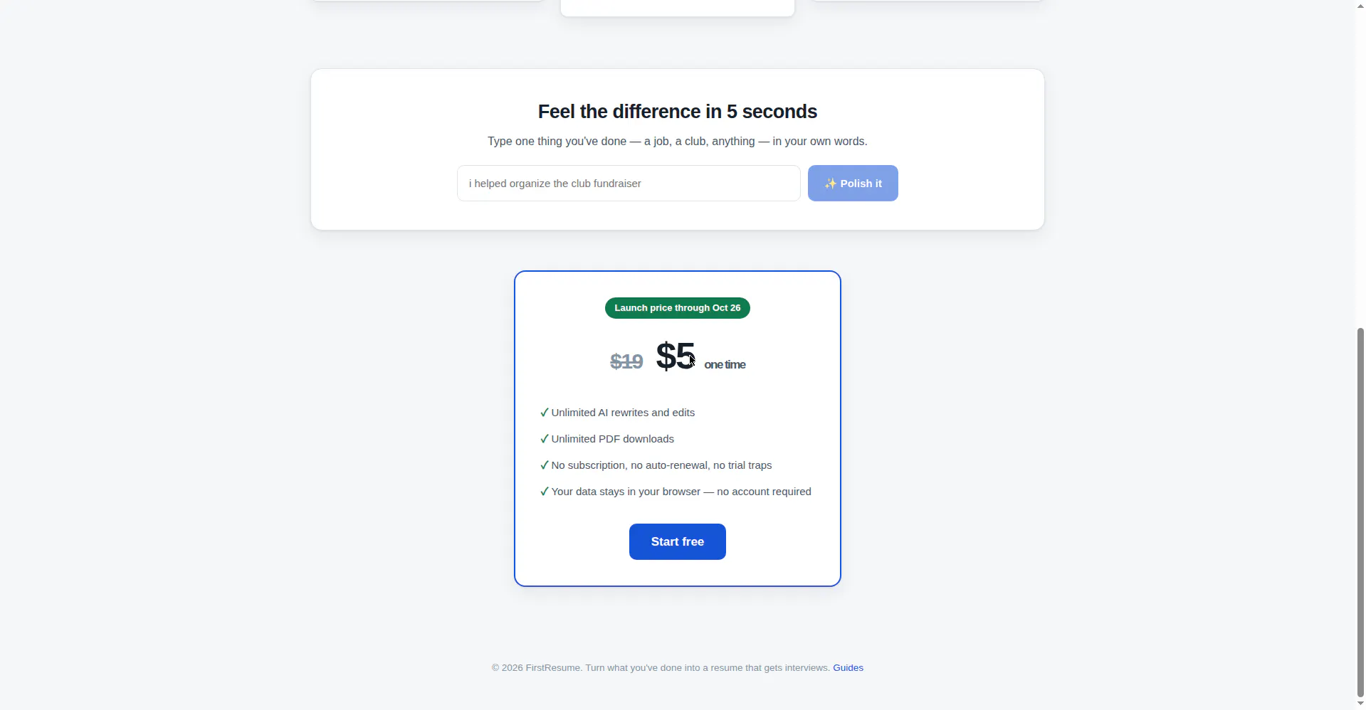 FirstResume gallery image