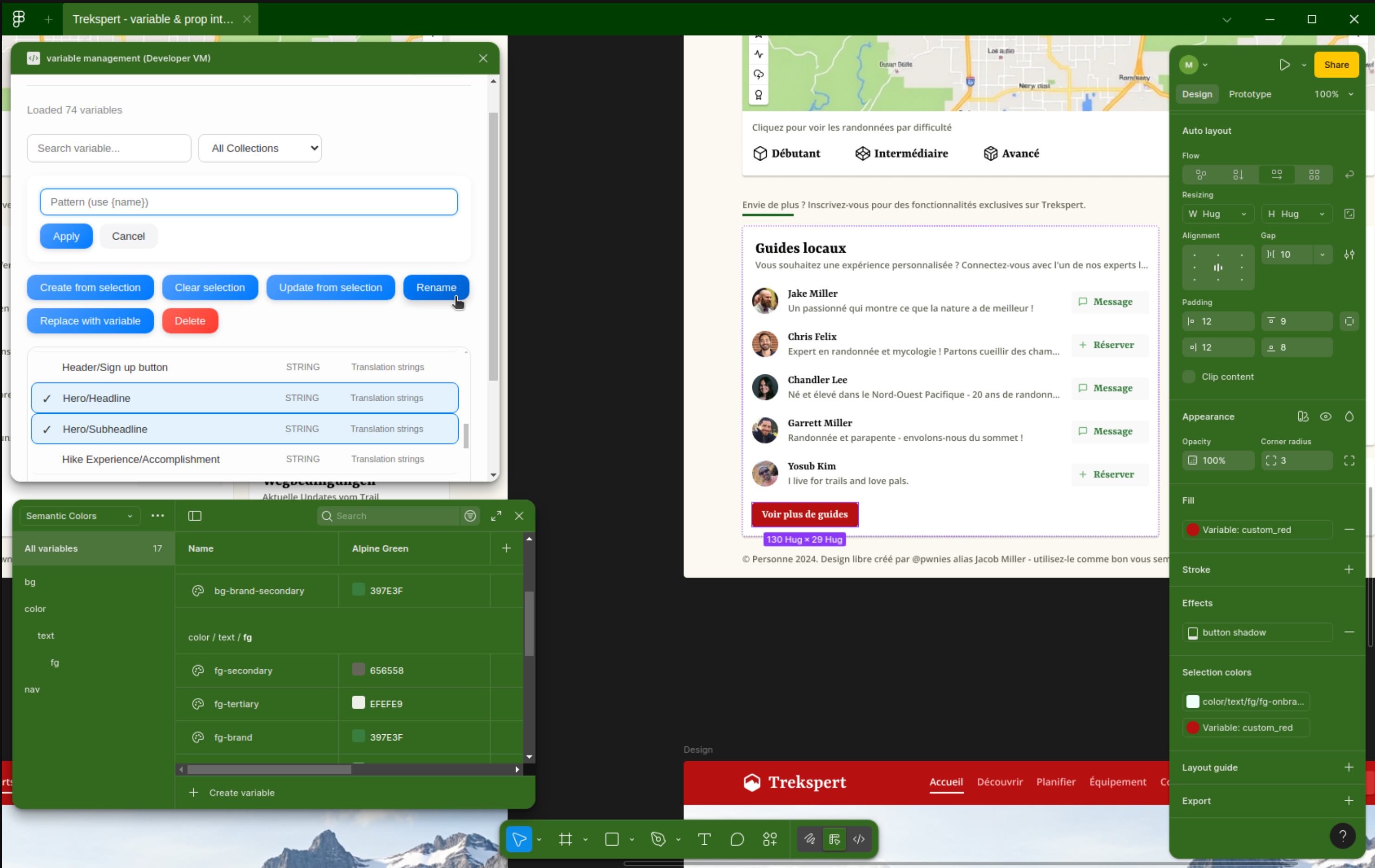 Média Figma Variables Manager - Variables Manager - Un plugin pour rechercher, renommer et nettoyer 2