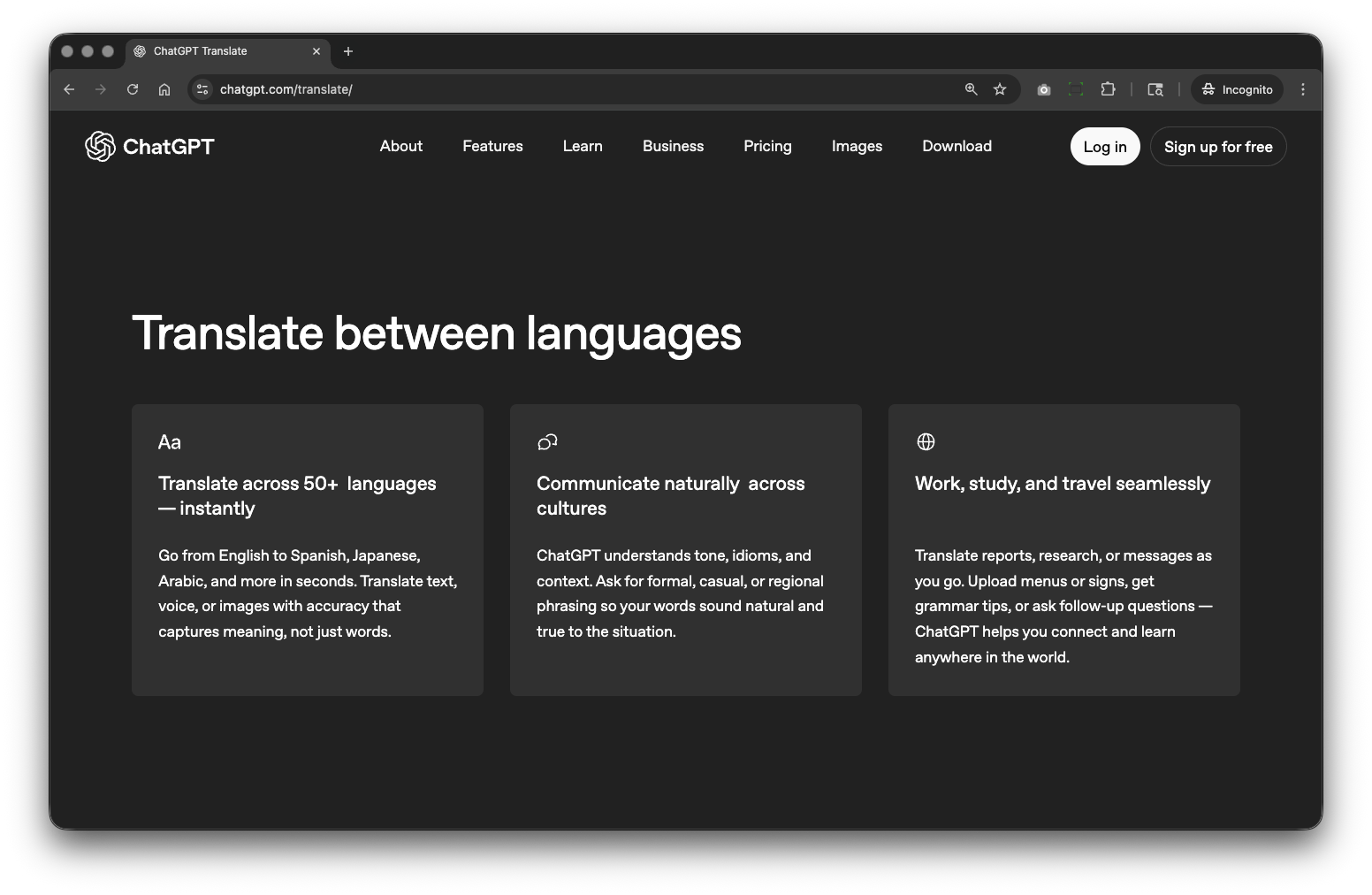 ChatGPT Translate gallery image
