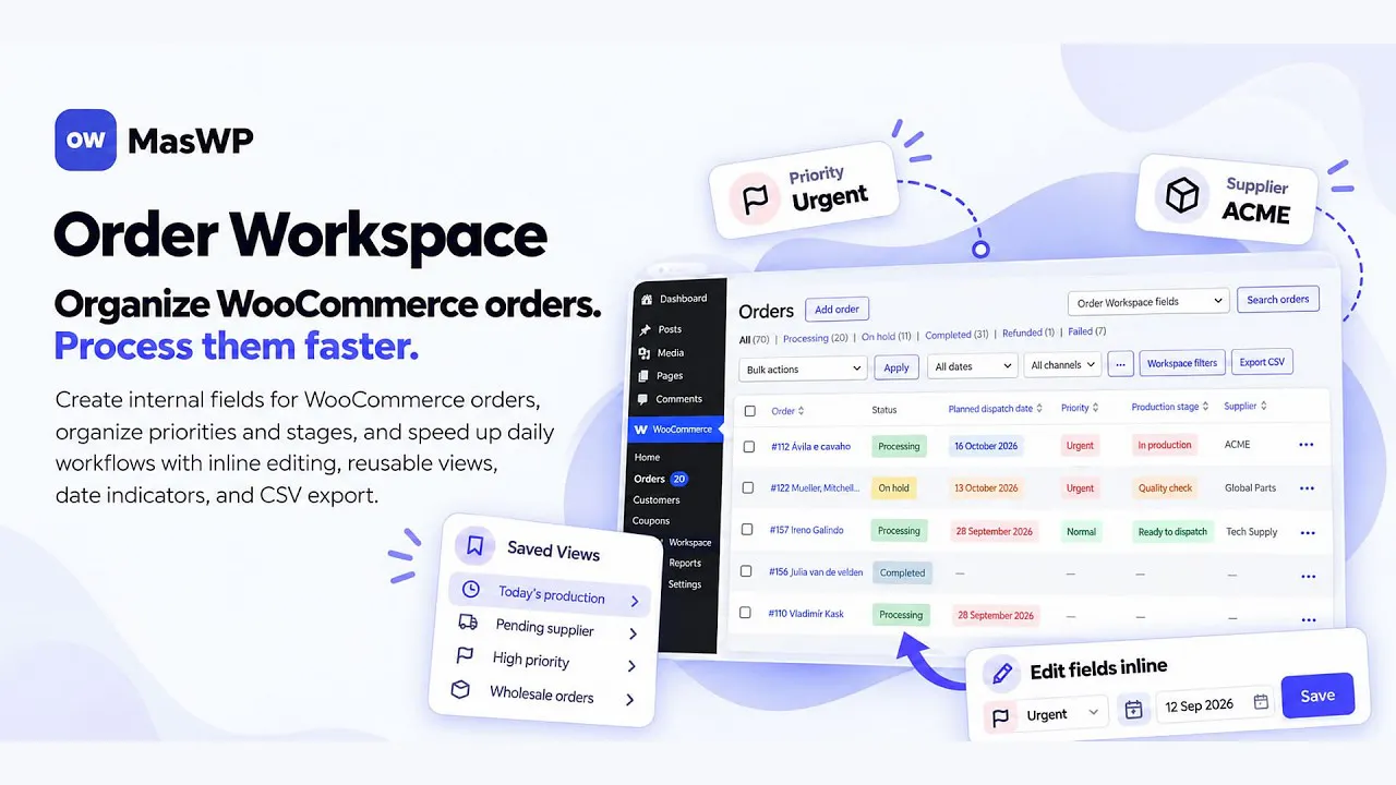 MasWP Order Workspace for WooCommerce gallery image