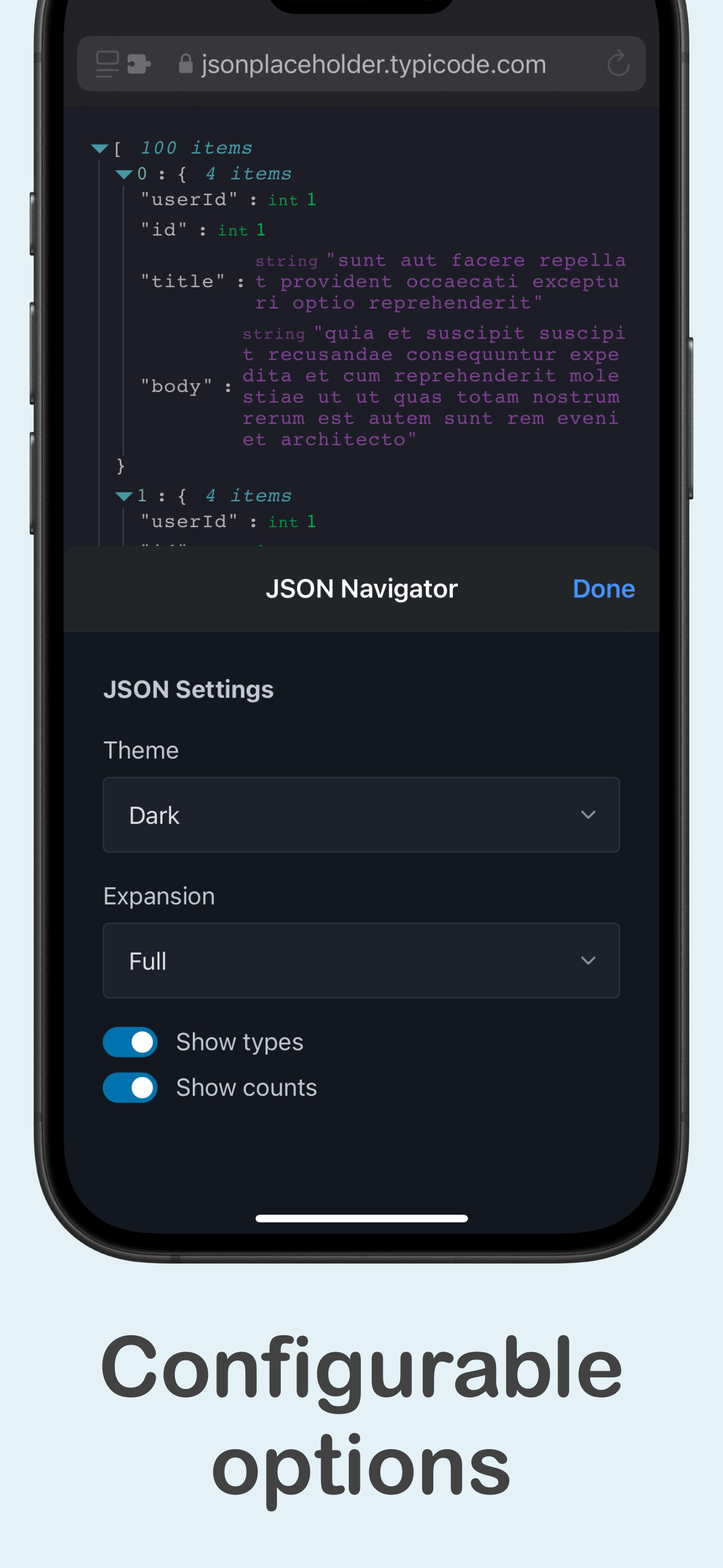 Json Navigator - Украсить вывод JSON в сафари медиа 3