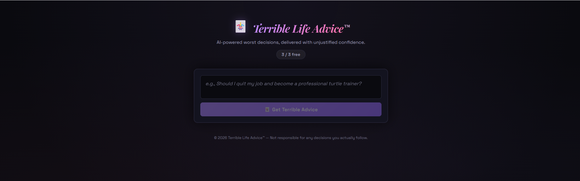 Terrible Life Advice gallery image