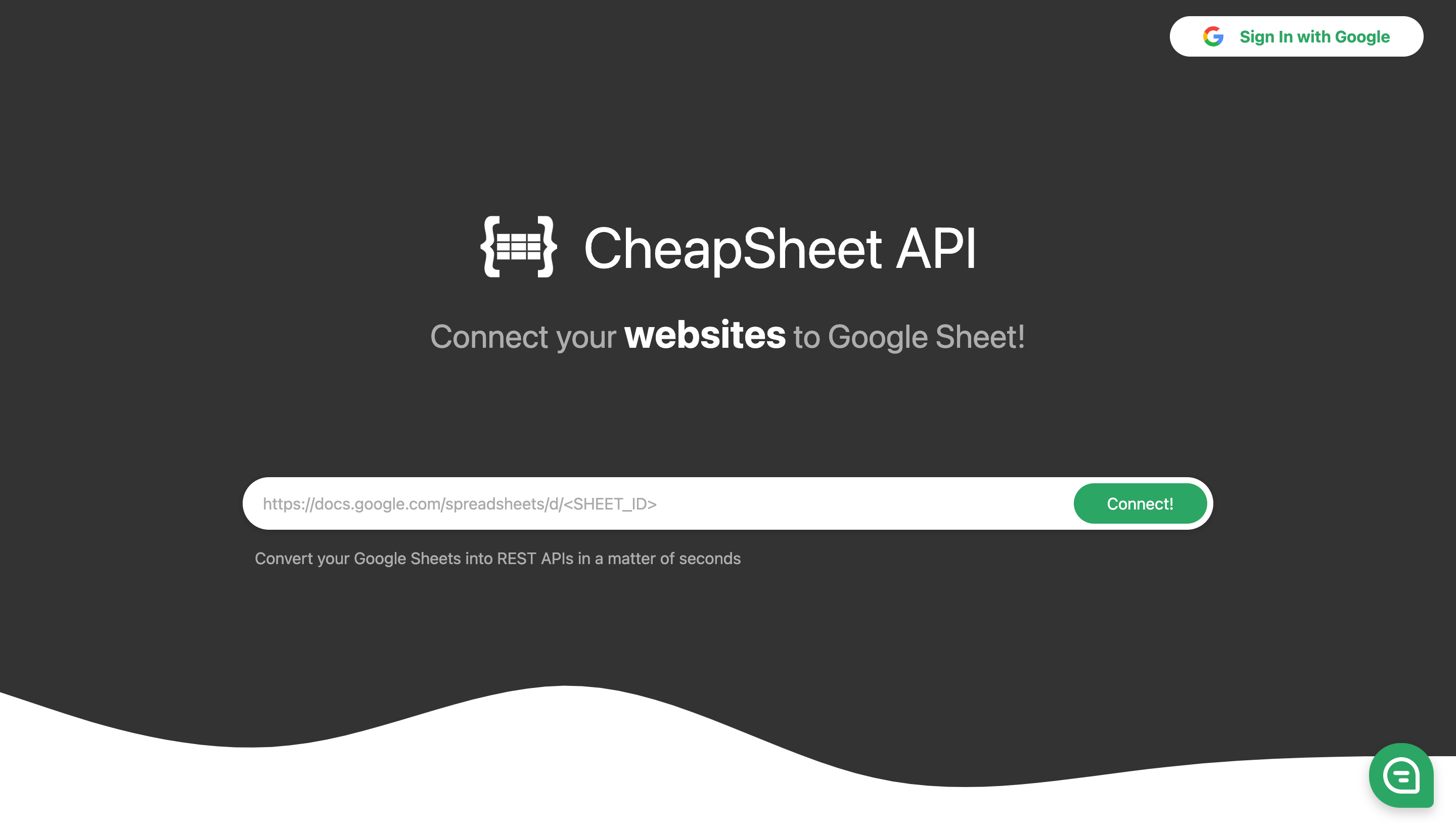 CheapSheet API gallery image