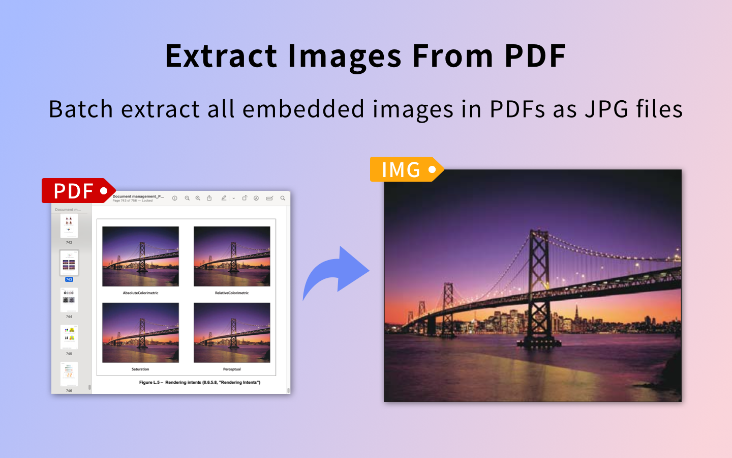 Media PDF Images Extractor - Imej ekstrak batch, teks dalam pdf 1