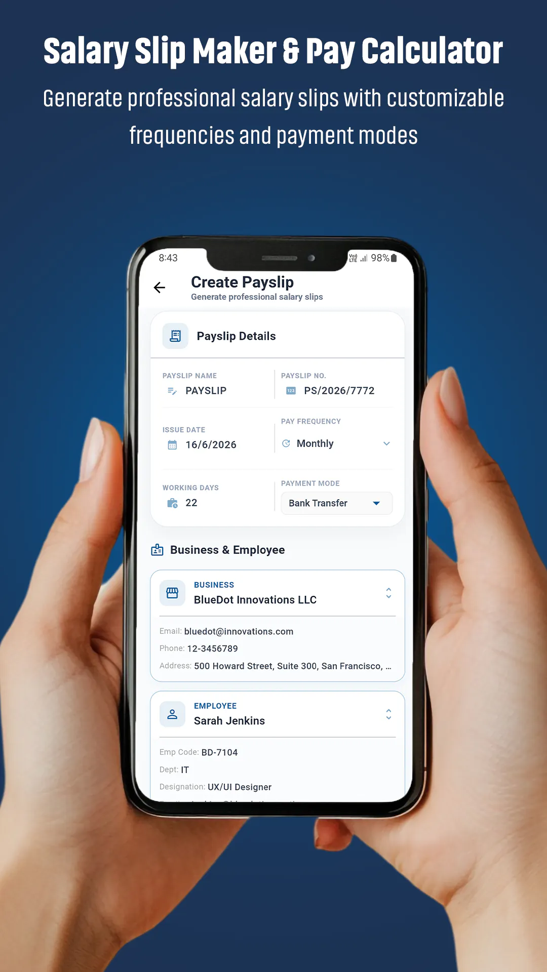 Payslip & Paystub Generator gallery image