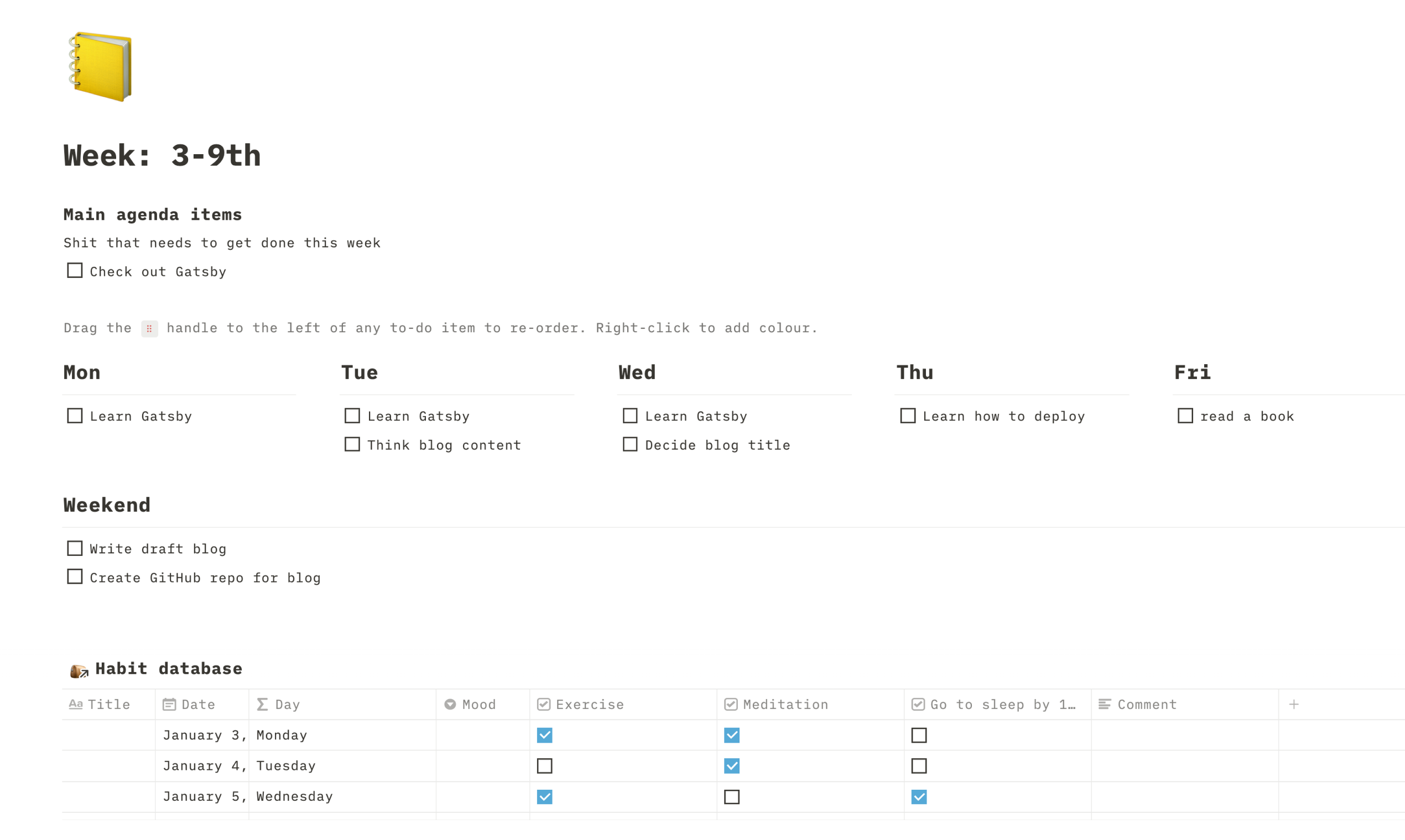 Notion New Year's Goals Planner gallery image