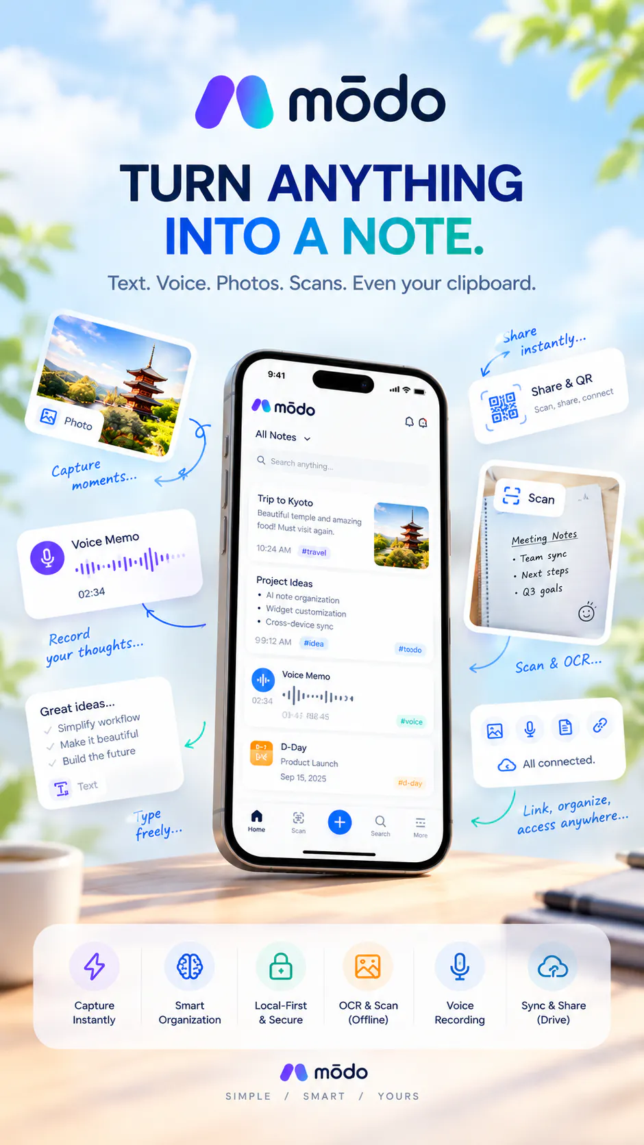 Modo: Notes, Calendar, Widget gallery image