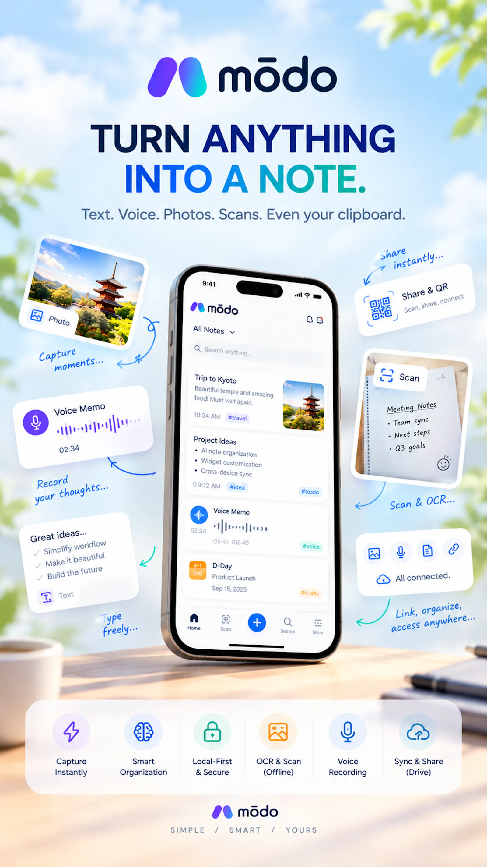 Modo: Notes, Calendar, Widget screenshot 2