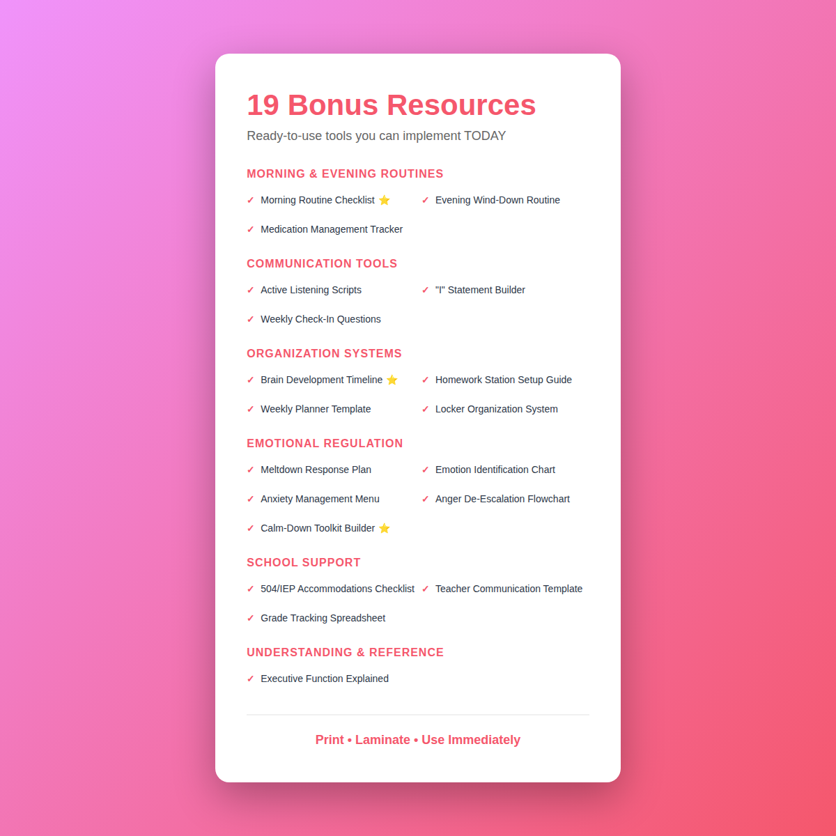The ADHD Teen Survival Guide - Screenshot 3 showing product features and functionality