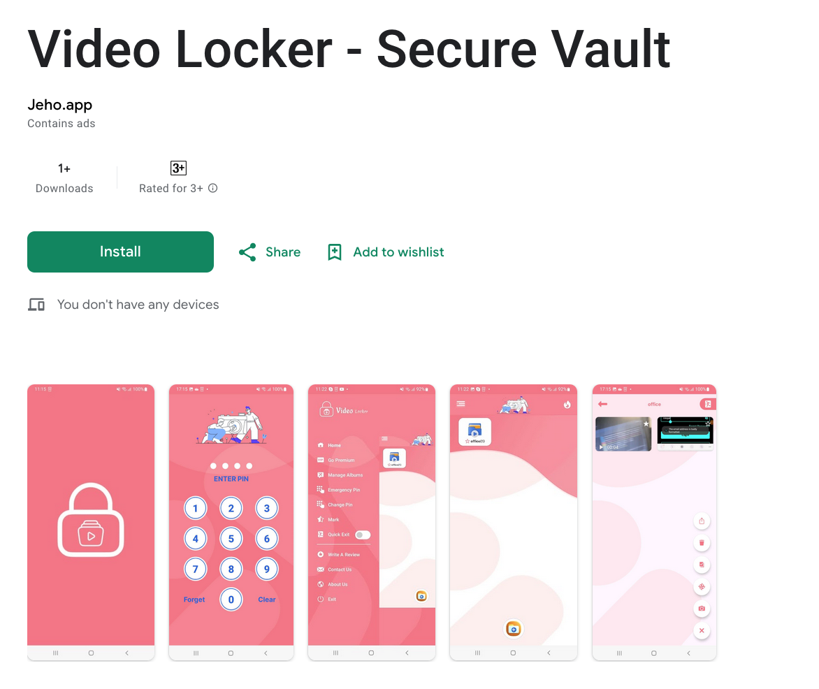 Video Locker - Secure Vault for Android media 2