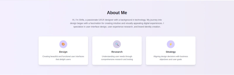 Shifa Siddiqui Portfolio screenshot 2