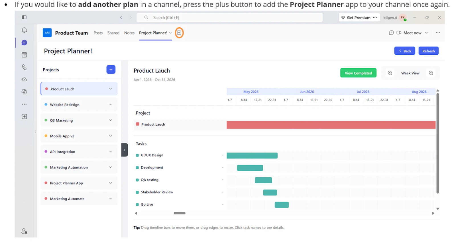 Project Planner! screenshot 2
