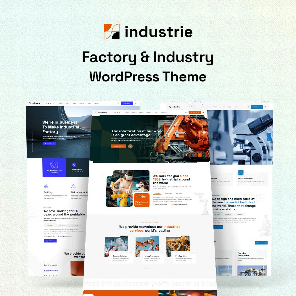 Industrie - WordPress Teması - Fabrika ve endüstri için en iyi WordPress teması medya 7