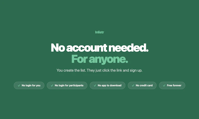 Inlistr screenshot 2
