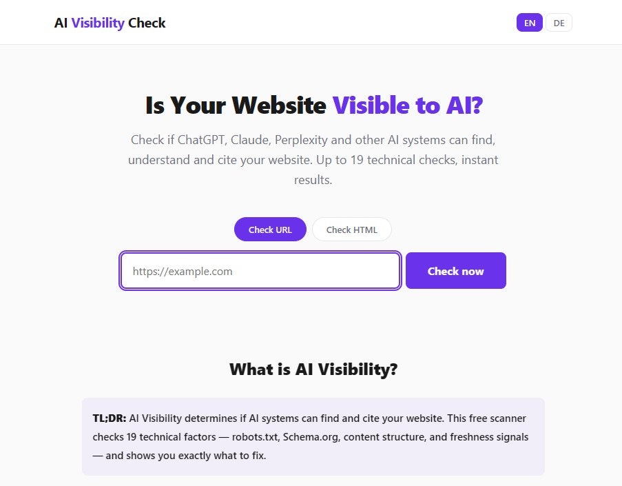 AI Visibility Check gallery image