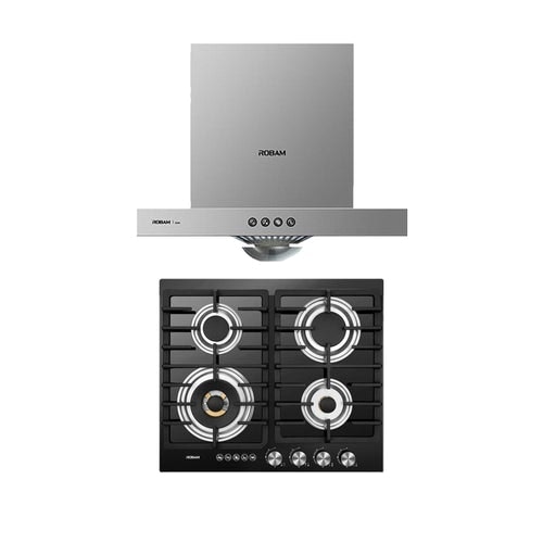Robam A605 Rangehood B410 Glass4 Burner