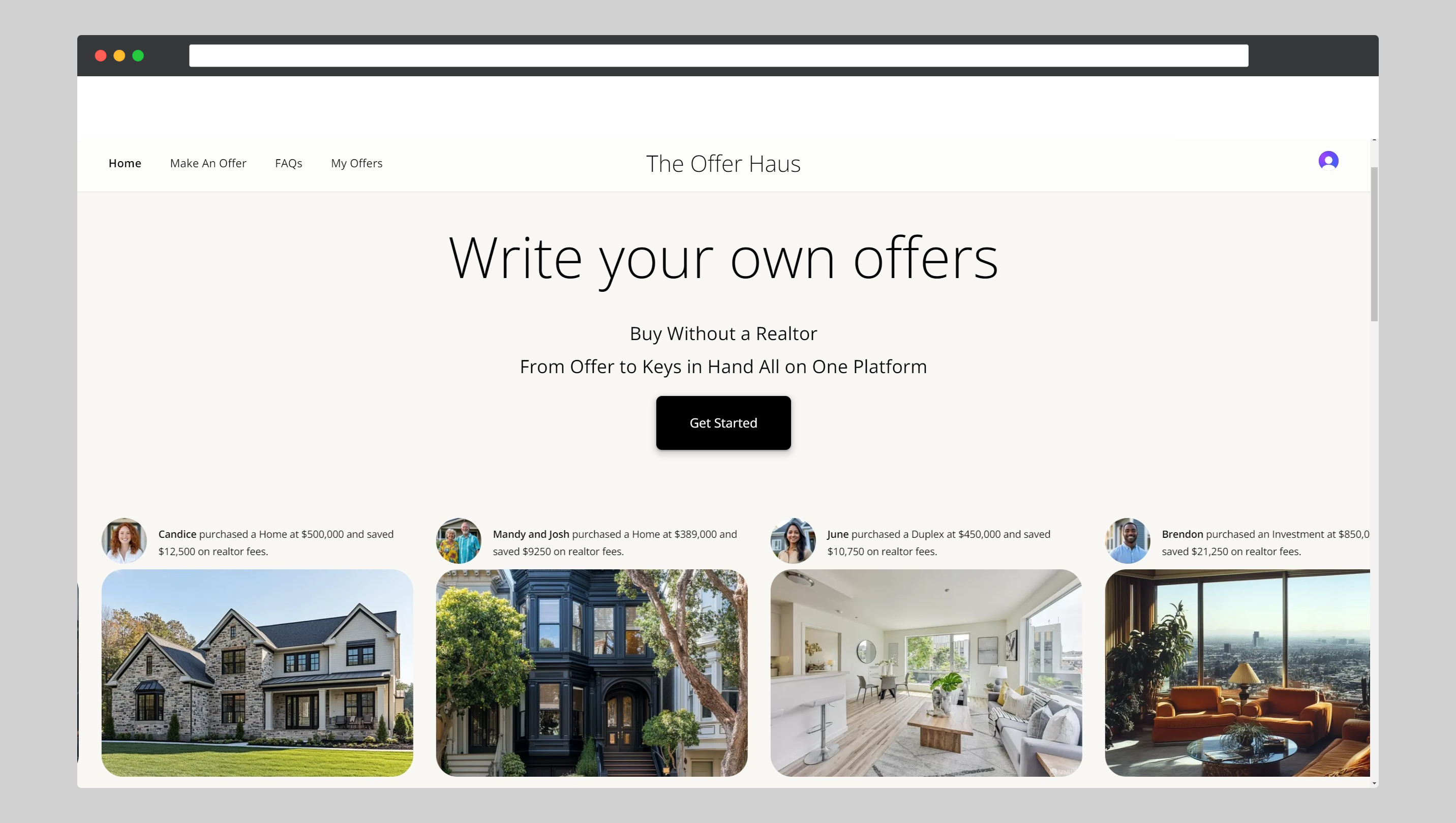 startuptile The Offer Haus-Write a real estate offer without a realtor in seconds.