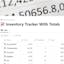 Inventory tracker with totals